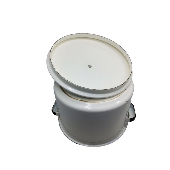 vintage 1950s 5qt enamelware handled stock pot - Picture 6 of 6